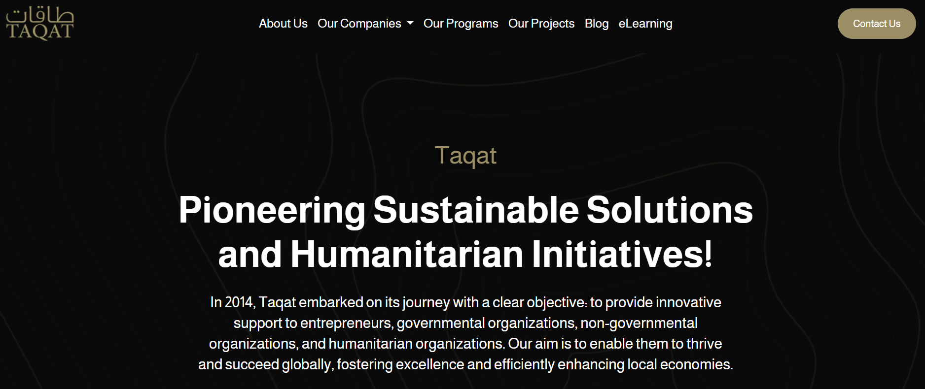 Taqat make it easy for partners to create solutions and invest with impact